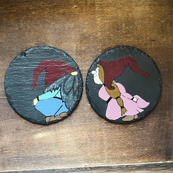 Slate coasters set of two - Picture 1 of 1